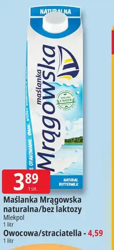 E.Leclerc Maślanka Mrągowska naturalna/bez laktozy Mlekpol oferta