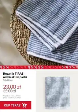 Homla Ręcznik Tiras niebieski w paski 50x90 cm oferta