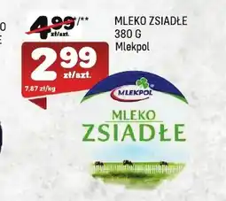 Społem Zsiadłe mleko Mlekpol oferta