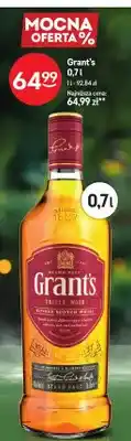 Żabka Whisky Grant's Triple Wood Blended Scotch Whisky oferta