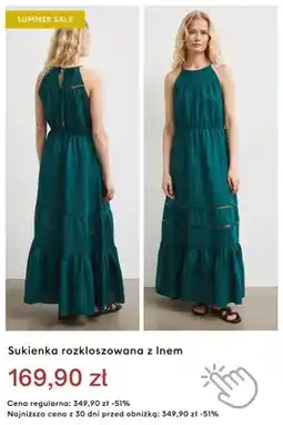 Medicine Sukienka rozkloszowana z lnem oferta