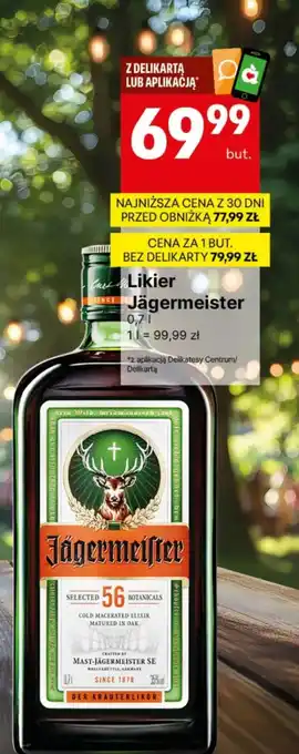 Delikatesy Centrum Likier Jägermeister oferta