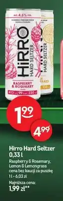 Żabka Hard seltzer Hirro Raspberry & Rosemary oferta