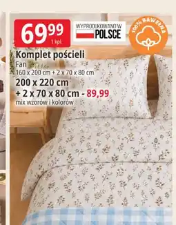 E.Leclerc Komplet pościeli Fan 160x200 cm + 2x70x80 cm oferta