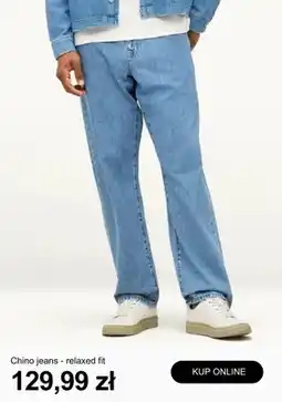 C&A Spodnie jeansowe Chino jeans relaxed fit oferta