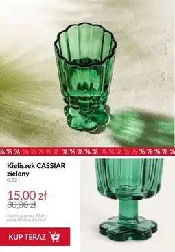 Homla Kieliszek Cassiar zielony oferta