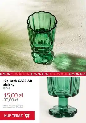 Homla Kieliszek Cassiar zielony oferta