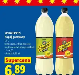 Lidl Napój gazowany Schweppes pink grapefruit oferta