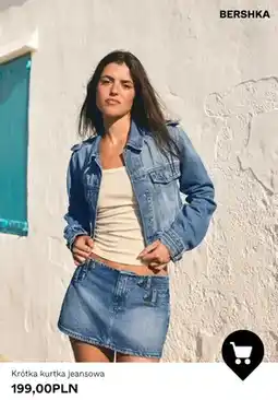 Bershka Kurtka jeansowa krótka Bershka oferta