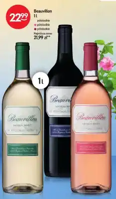 Żabka Wino czerwone półsłodkie Beauvillon oferta