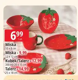 E.Leclerc Miska truskawka 10x8 cm oferta