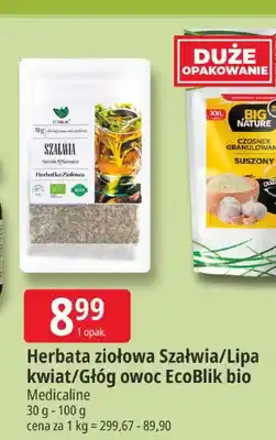 E.Leclerc Herbata ziołowa Lipa kwiat EcoBlik bio Medicaline oferta