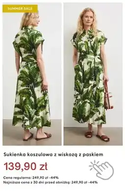 Medicine Sukienka koszulowa z wiskozą z paskiem oferta