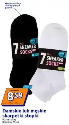 Action Męskie skarpetki stopki 7-pak ze wzmocnieniem w okolicy pięty i palców oferta