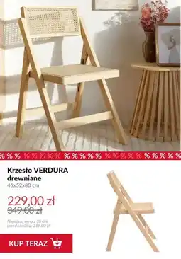 Homla Krzesło drewniane Verdura oferta
