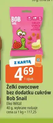 E.Leclerc Żelki owocowe bez dodatku cukrów Bob Snail Eko Wital oferta