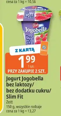 E.Leclerc Jogurt Jogobella bez dodatku cukru Zott oferta
