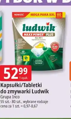 E.Leclerc Kapsułki do zmywarki Ludwik Maxx Power Plus All in 1 oferta