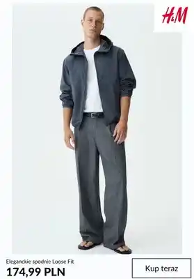 Spodnie eleganckie Loose Fit H&M