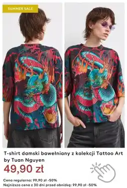Medicine T-shirt damski bawełniany Tattoo Art by Tuan Nguyen oferta