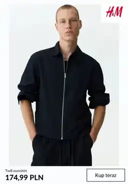 H&M Kurtka koszulowa Twill overshirt H&M oferta