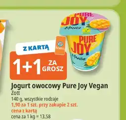 E.Leclerc Jogurt owocowy Pure Joy Vegan Zott mango oferta