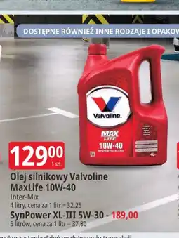 E.Leclerc Olej silnikowy Valvoline SynPower XL-III 5W-30 oferta