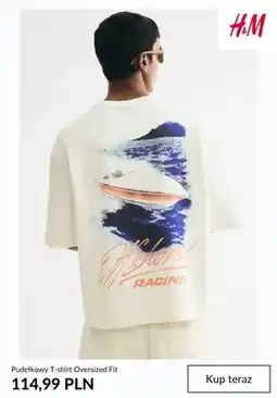 H&M T-shirt pudełkowy Oversized Fit H&M oferta