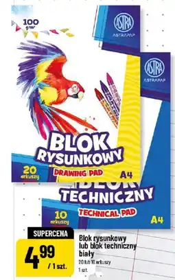 Polomarket Blok rysunkowy lub blok techniczny biały oferta