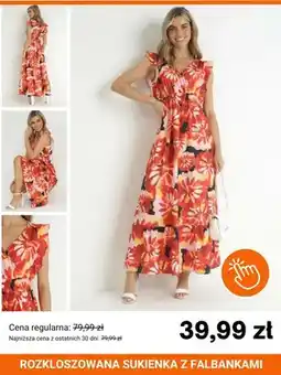 Born2be Sukienka rozkloszowana z falbankami Born2be oferta