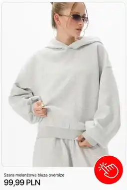 Cropp Bluza damska oversize szara melanżowa Cropp oferta