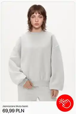 Cropp Bluza damska basic Cropp jasnoszara oferta