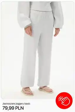 Cropp Jasnoszare joggery basic Cropp oferta