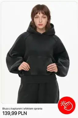 Cropp Bluza z kapturem i efektem sprania Cropp oferta