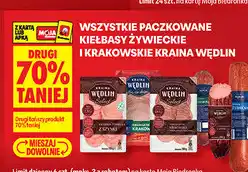 Biedronka Kiełbasy żywieckie i krakowskie Kraina Wędlin oferta