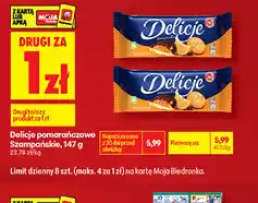 Biedronka Delicje pomarańczowe Szampańskie oferta