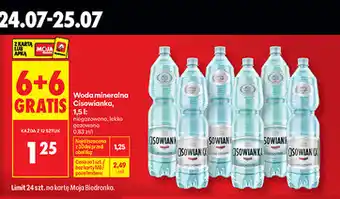 Biedronka Woda mineralna Cisowianka oferta