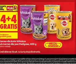 Biedronka Karma dla kota Whiskas / Karma dla psa Pedigree oferta