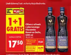 Biedronka Oliwa z oliwek z pierwszego tłoczenia Reserva Gallo oferta