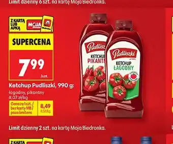 Biedronka Ketchup Pudliszki łagodny oferta