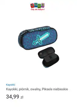 Smyk Kayokki, piórnik, owalny, Piksele niebieskie oferta