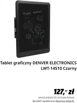 Media Markt Tablet graficzny DENVER ELECTRONICS LWT-14510 Czarny oferta