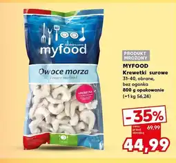 Kaufland Krewetki surowe Myfood oferta