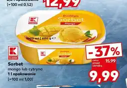 Kaufland Sorbet mango K-Classic oferta