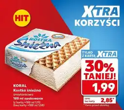 Kaufland Kostka śnieżna śmietankowa Koral oferta