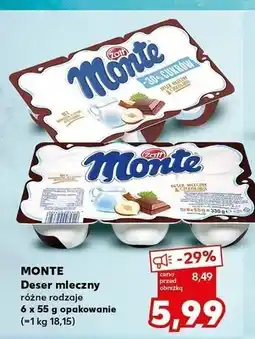 Kaufland Deser mleczny Monte oferta