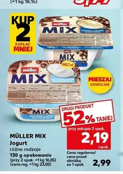 Kaufland Jogurt Müller Mix Milk Cream Balls oferta