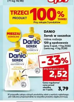 Kaufland Serek w saszetce Danio waniliowy oferta