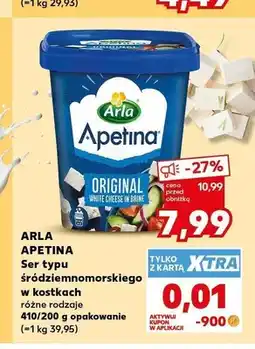 Kaufland Ser typu śródziemnomorskiego w kostkach Arla Apetina oferta