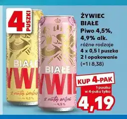 Kaufland Piwo Żywiec Białe z nutą imbiru oferta